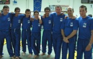 Remise des tee shirts avant France Equipe Cadets