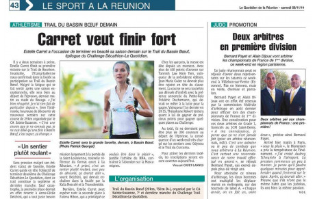 Nos arbitres au Championnat de France 1ere Division - 8 et 9 Novembre 2014